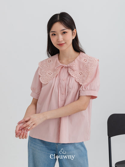 Kaito Lace Blouse - Pink