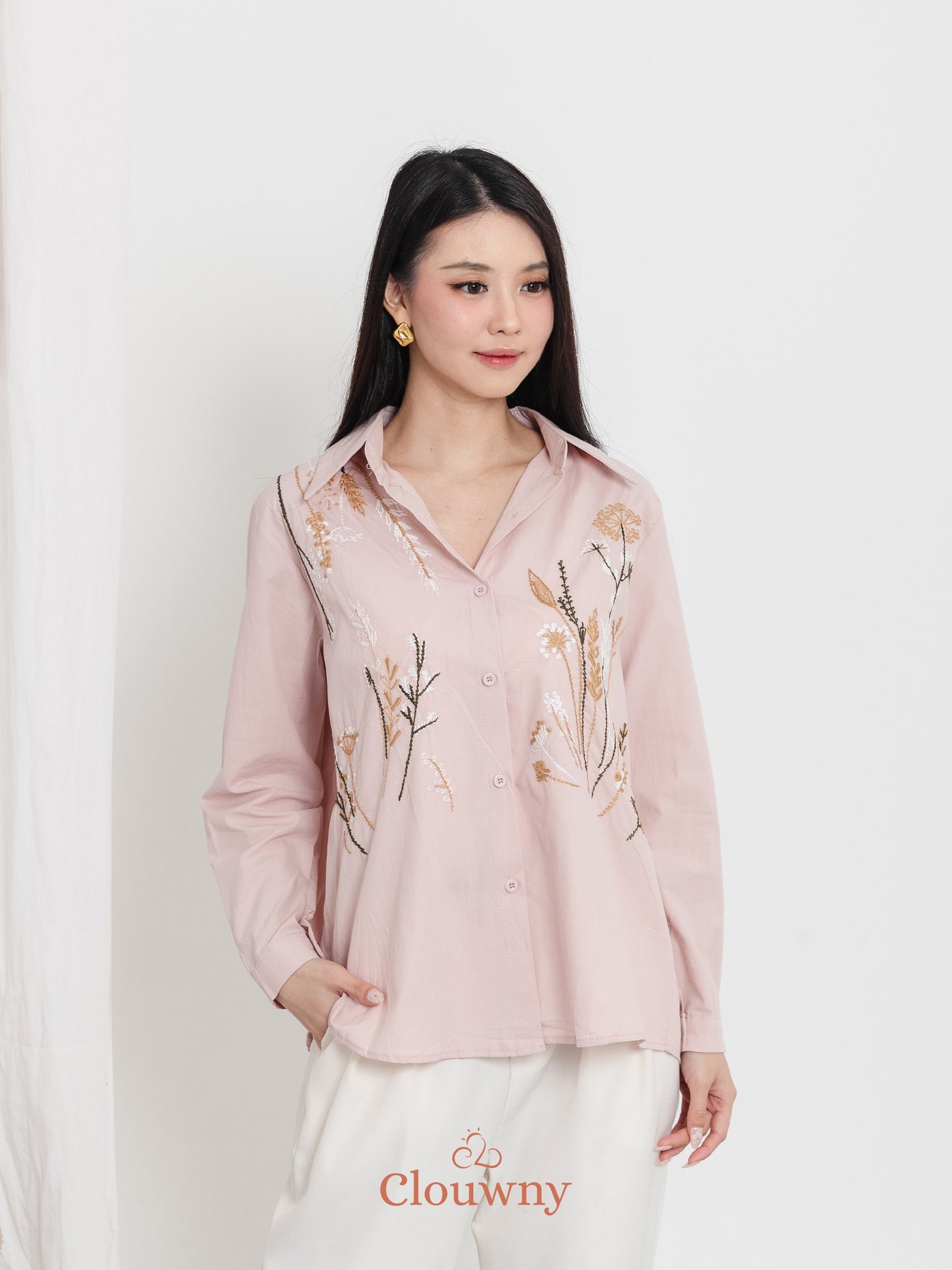 Katerin Flower Shirt - Pink