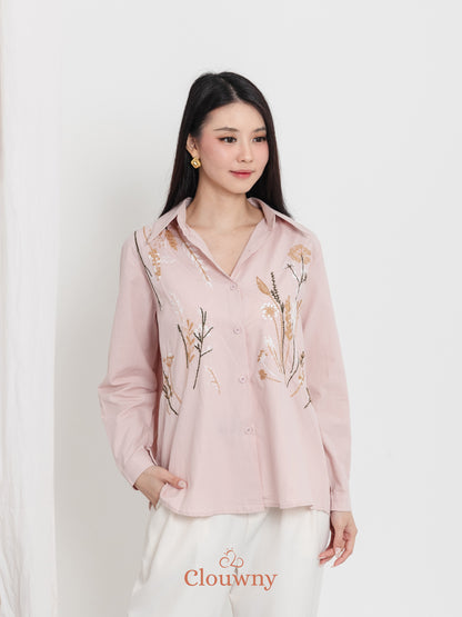 Katerin Flower Shirt - Pink