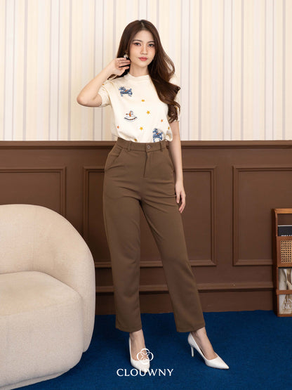 Egin Office Pants - Mocca