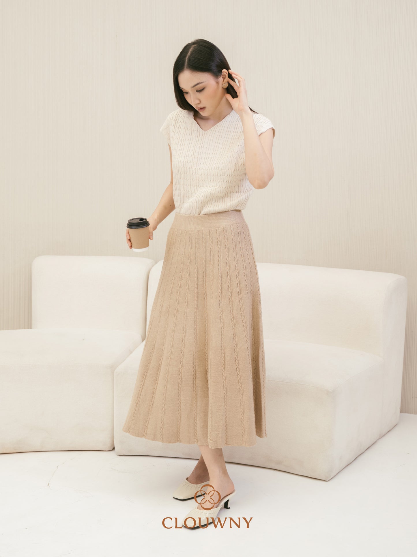 Chesma Knit Skirt - Sand
