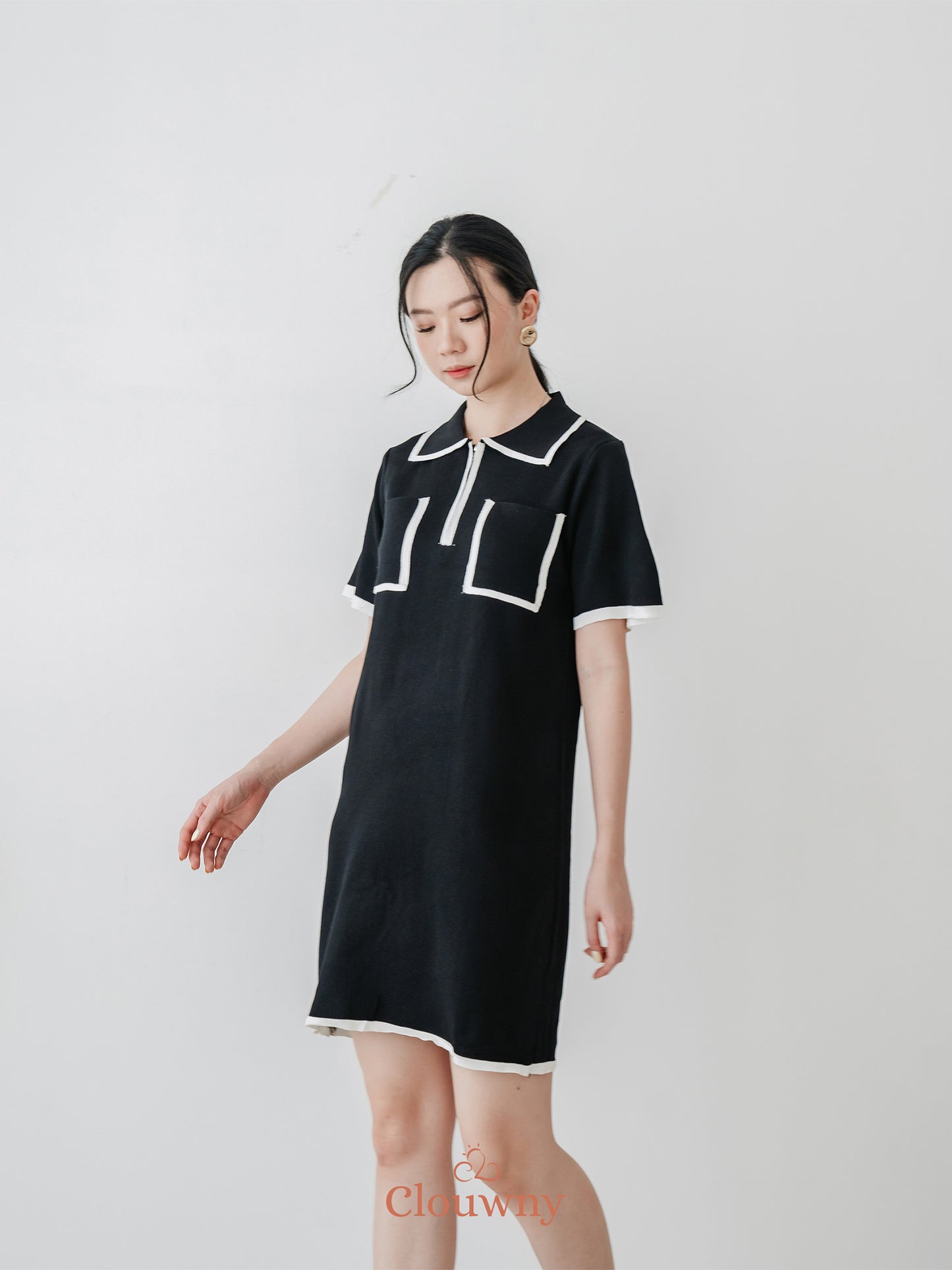 Bruna Pocket Dress - Black