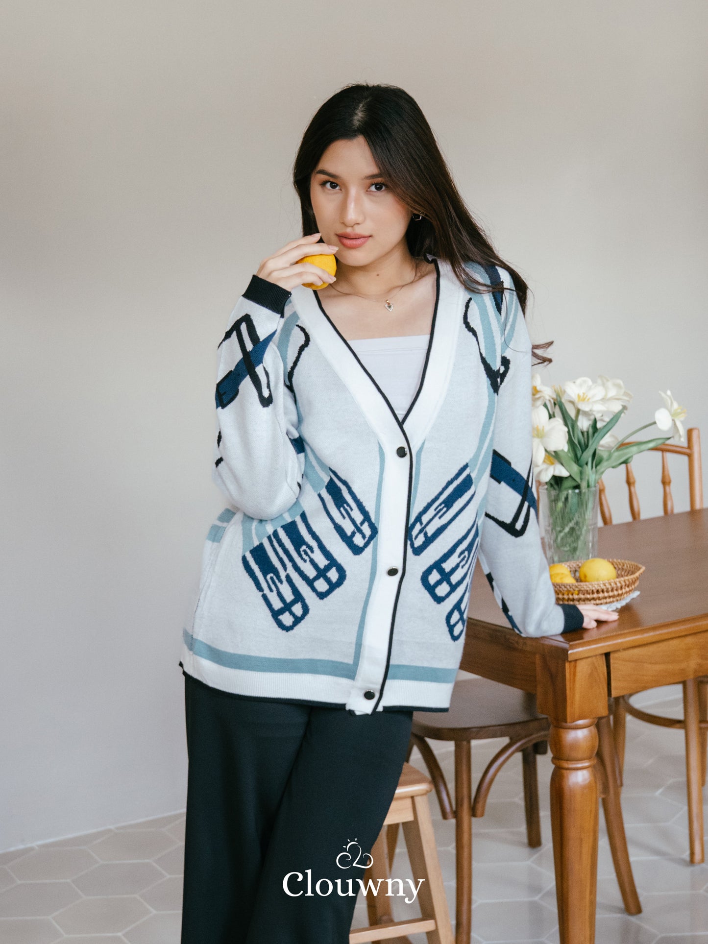 Piere Knit Cardigan - White