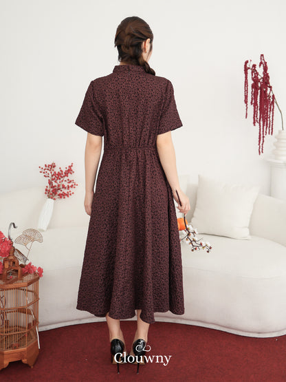 Ichigo Shanghai Dress - Wine