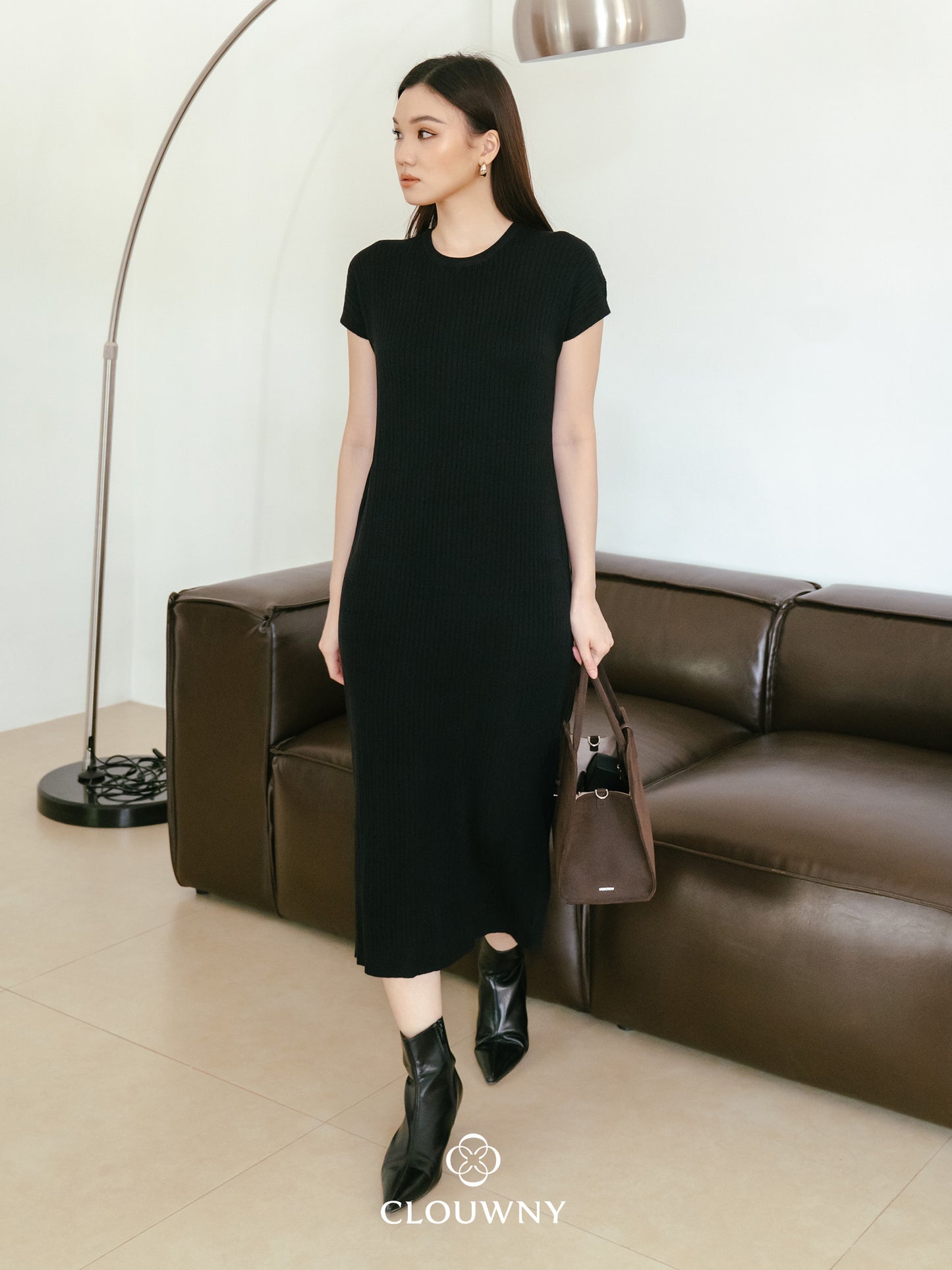 Dune Knit Dress - Black
