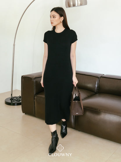 Dune Knit Dress - Black