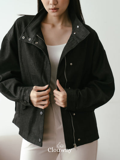 Aspen Zipper Jacket - Black
