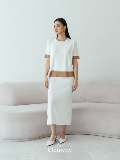 Aubrey Knit Set - White