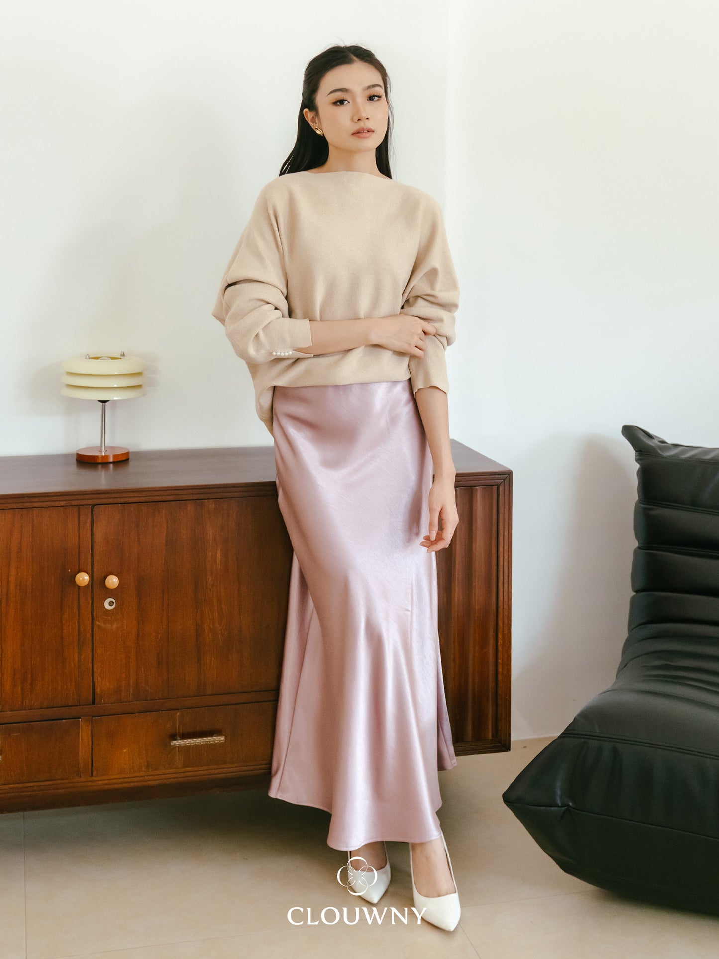 Briela Long Skirt - Rosegold