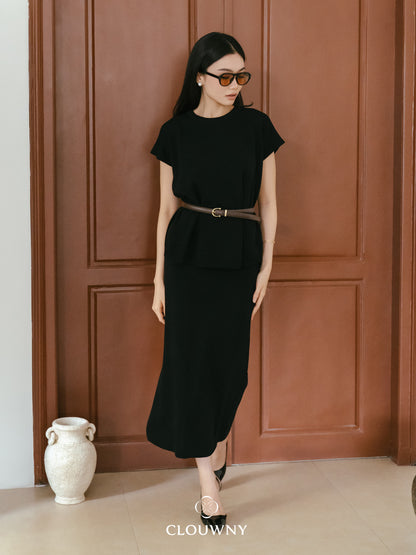 Kurasu Round Knit Set - Black