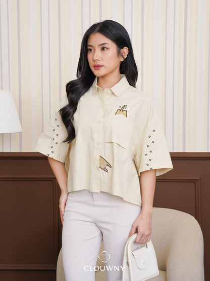 Miwa Cotton Blouse - Cream