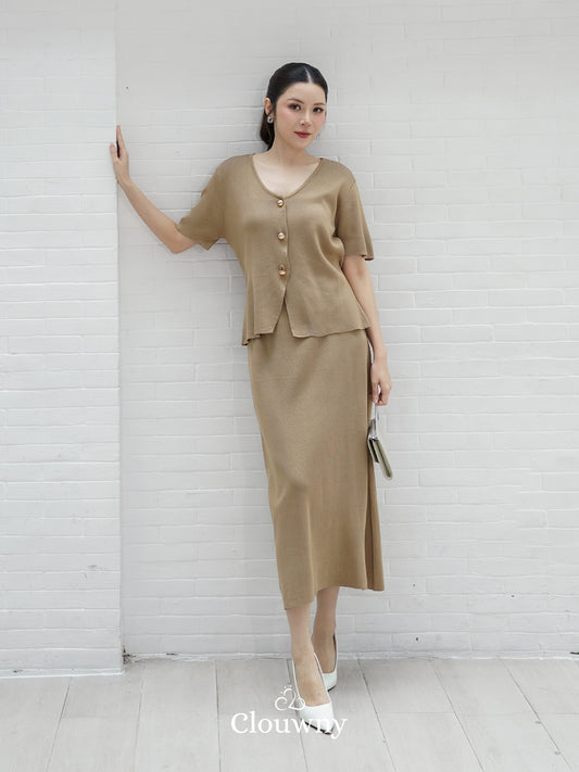 Isabel Knit Set - Khaki