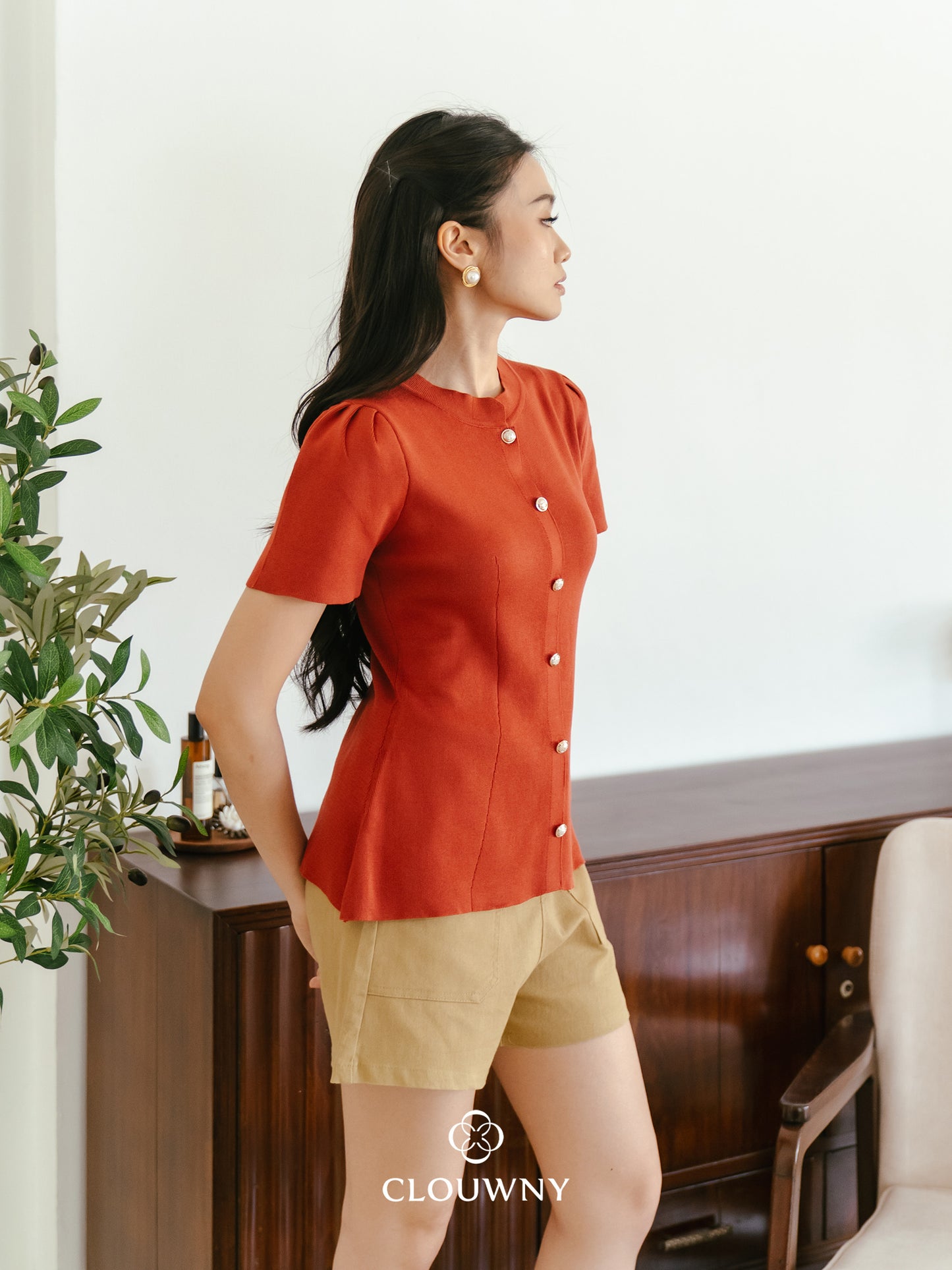 Lee Shanghai Knit Top - Terracota