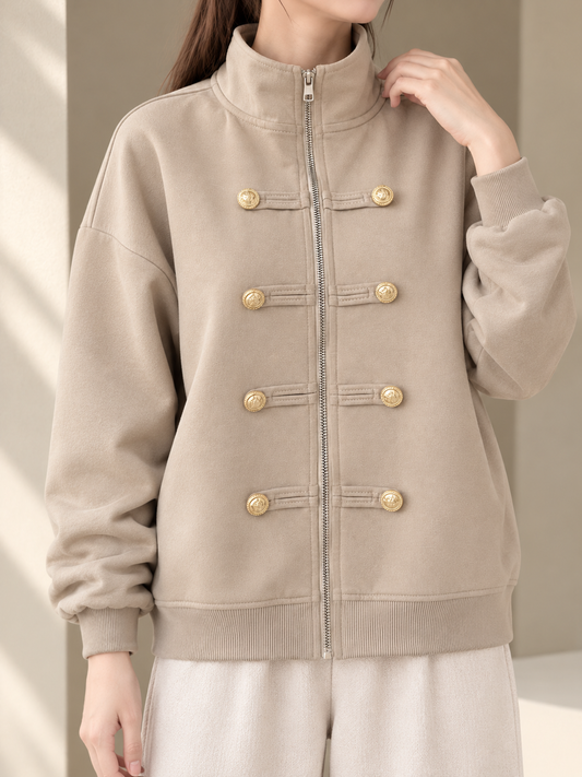 Solera Zipper Jacket - Khaki