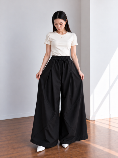 Maltis Cullotes Pocket Pants - Black