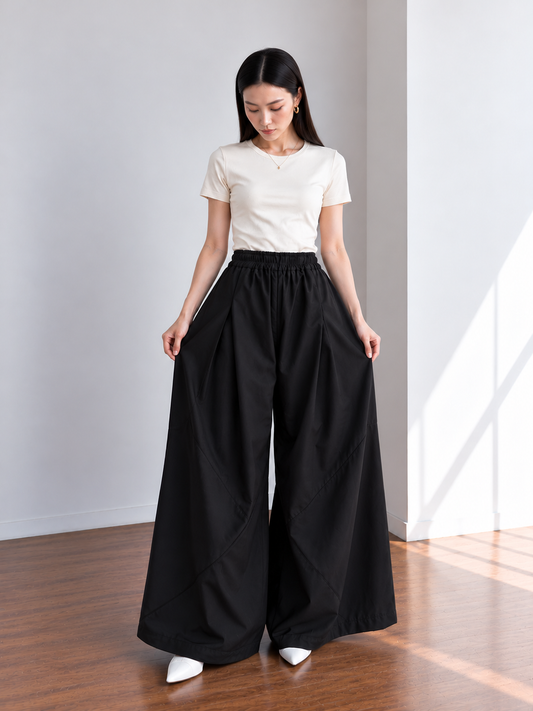 Maltis Cullotes Pocket Pants - Black