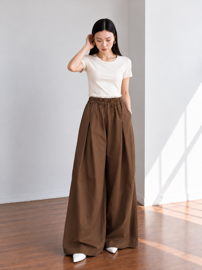 Maltis Cullotes Pocket Pants - Mocca
