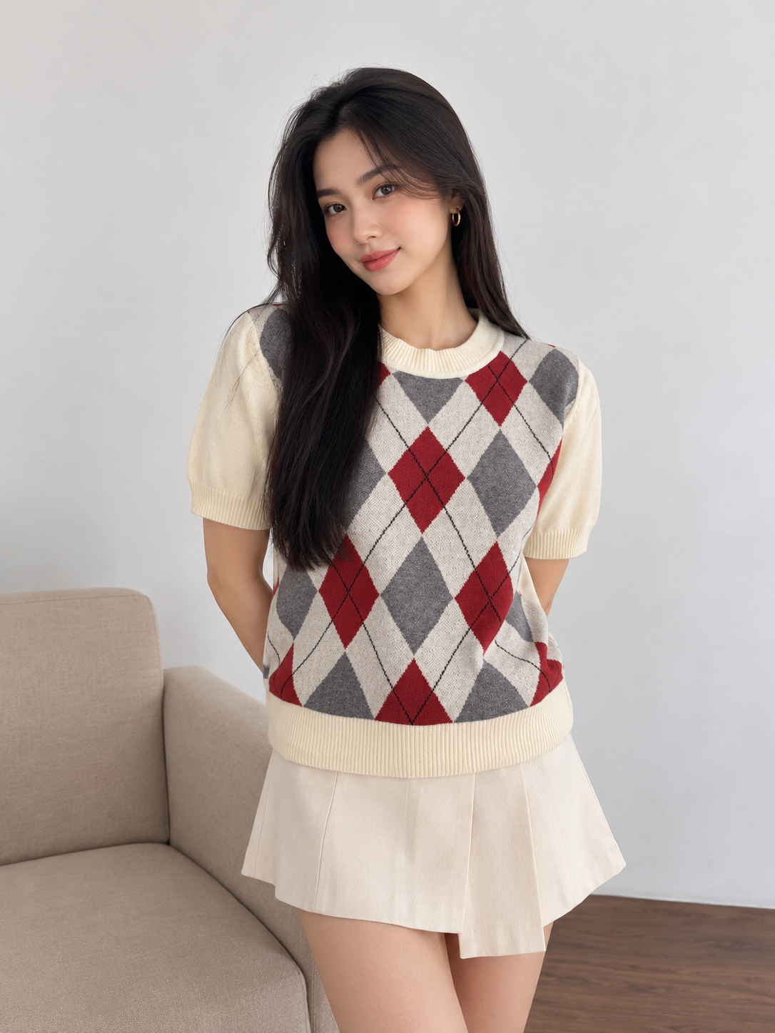London Knit Top - Cream
