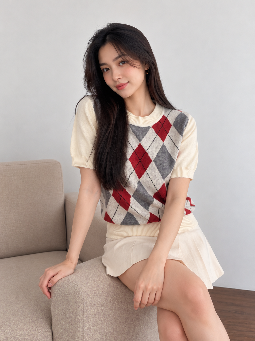 London Knit Top - Cream