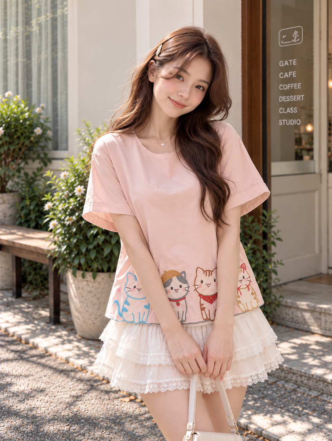 Tom Cotton Blouse - Pink
