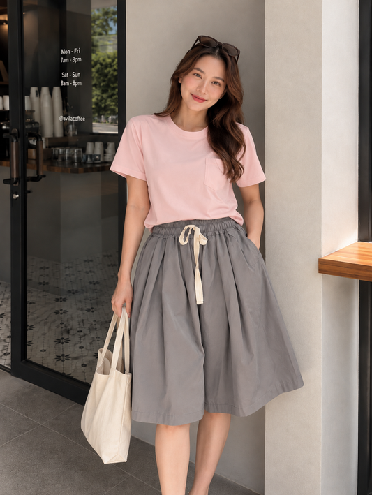 Natan Midi Pants - Grey