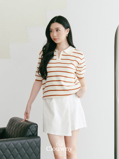 Mano Stripes Top - Mustard