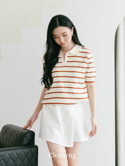 Mano Stripes Top - Mustard