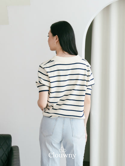 Mano Stripes Top - Navy