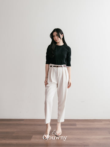 Shoren Office Pants - Broken White