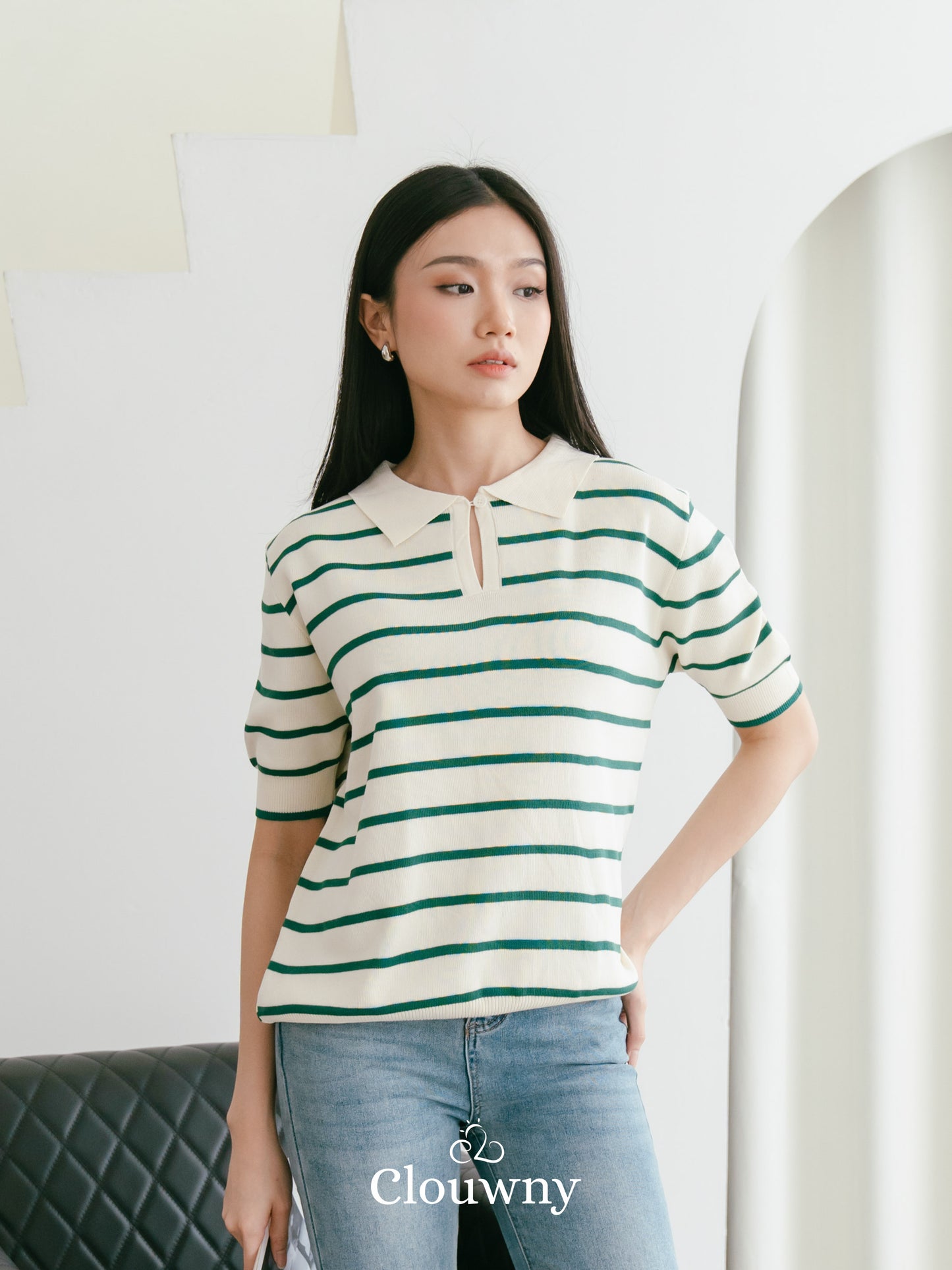 Mano Stripes Top - Green