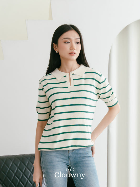 Mano Stripes Top - Green