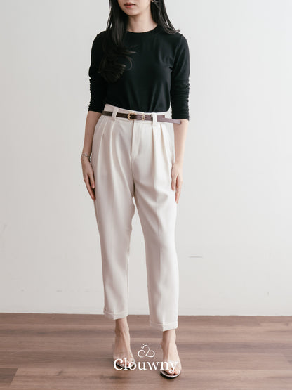 Shoren Office Pants - Broken White