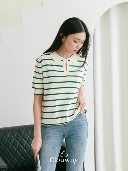 Mano Stripes Top - Green