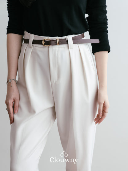 Shoren Office Pants - Broken White