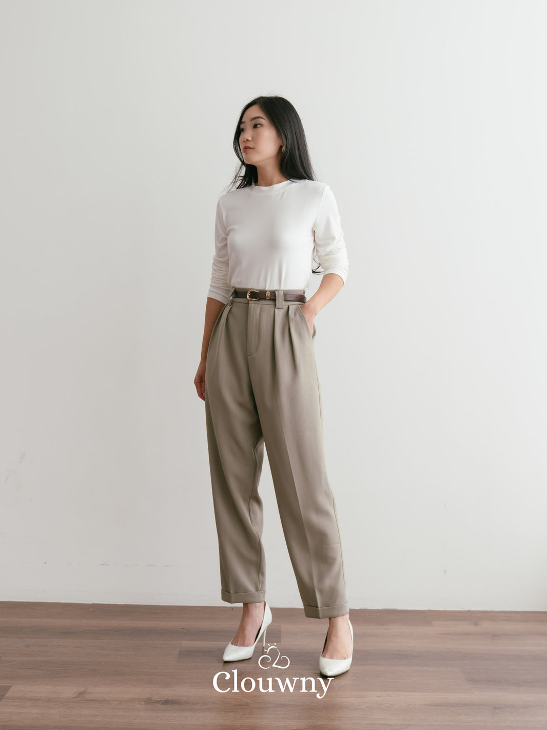 Shoren Office Pants - Khaki
