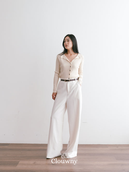 Posh Cullote Pants - Broken White
