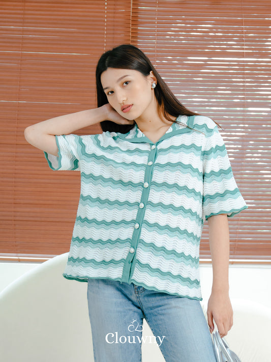 Lola Button Shirt - Green