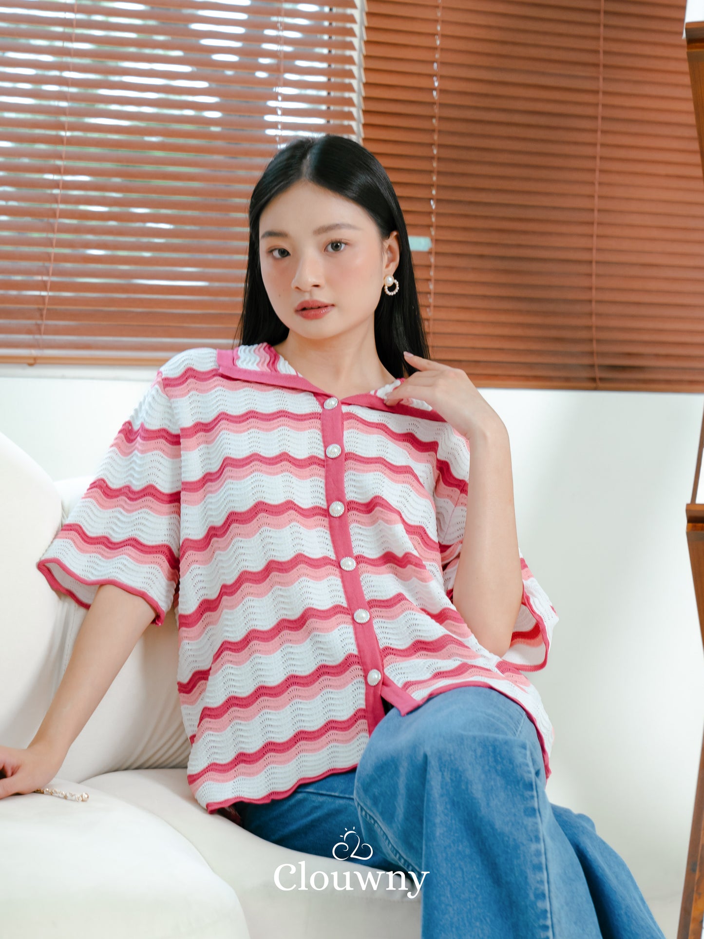 Lola Button Shirt - Pink