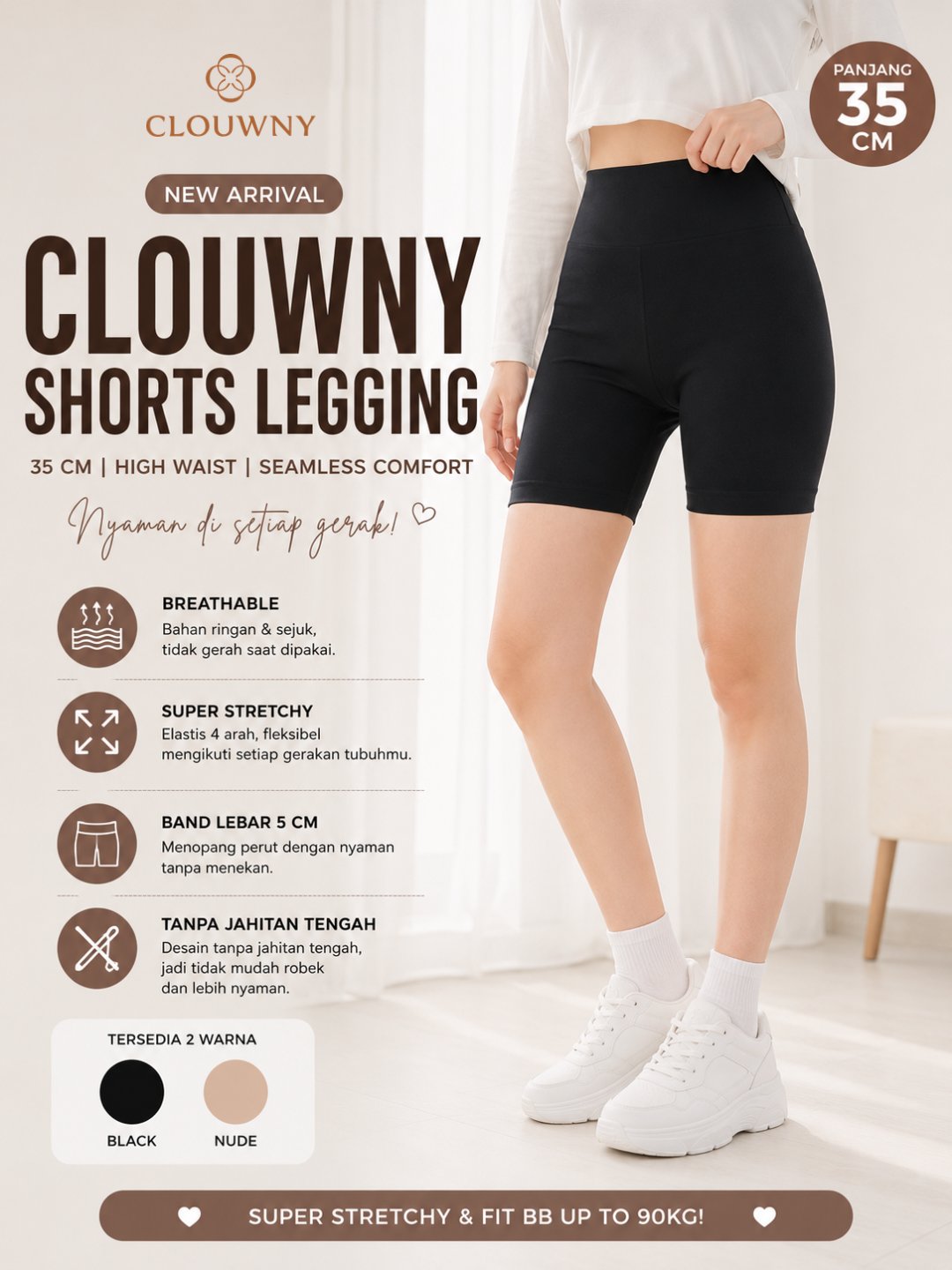 Short Legging - Black