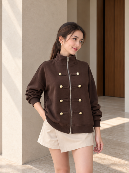 Solera Zipper Jacket - Coffee