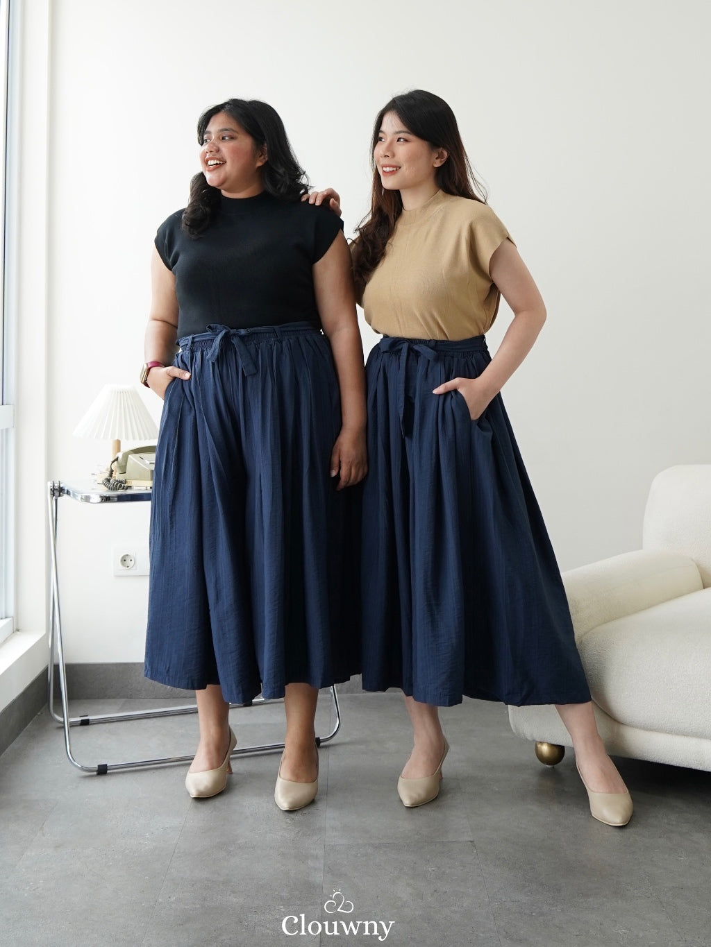 Emilia Cullote Pants - Navy