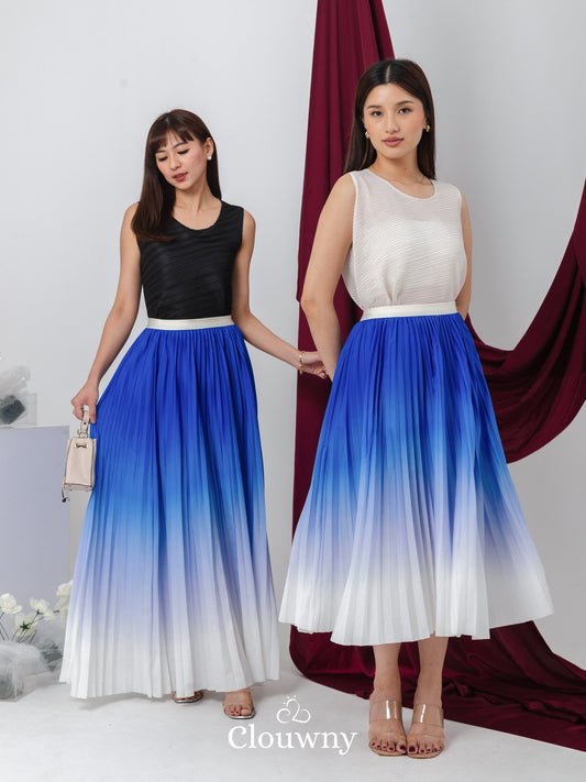 Sassy Premium Gradient Skirt - Blue