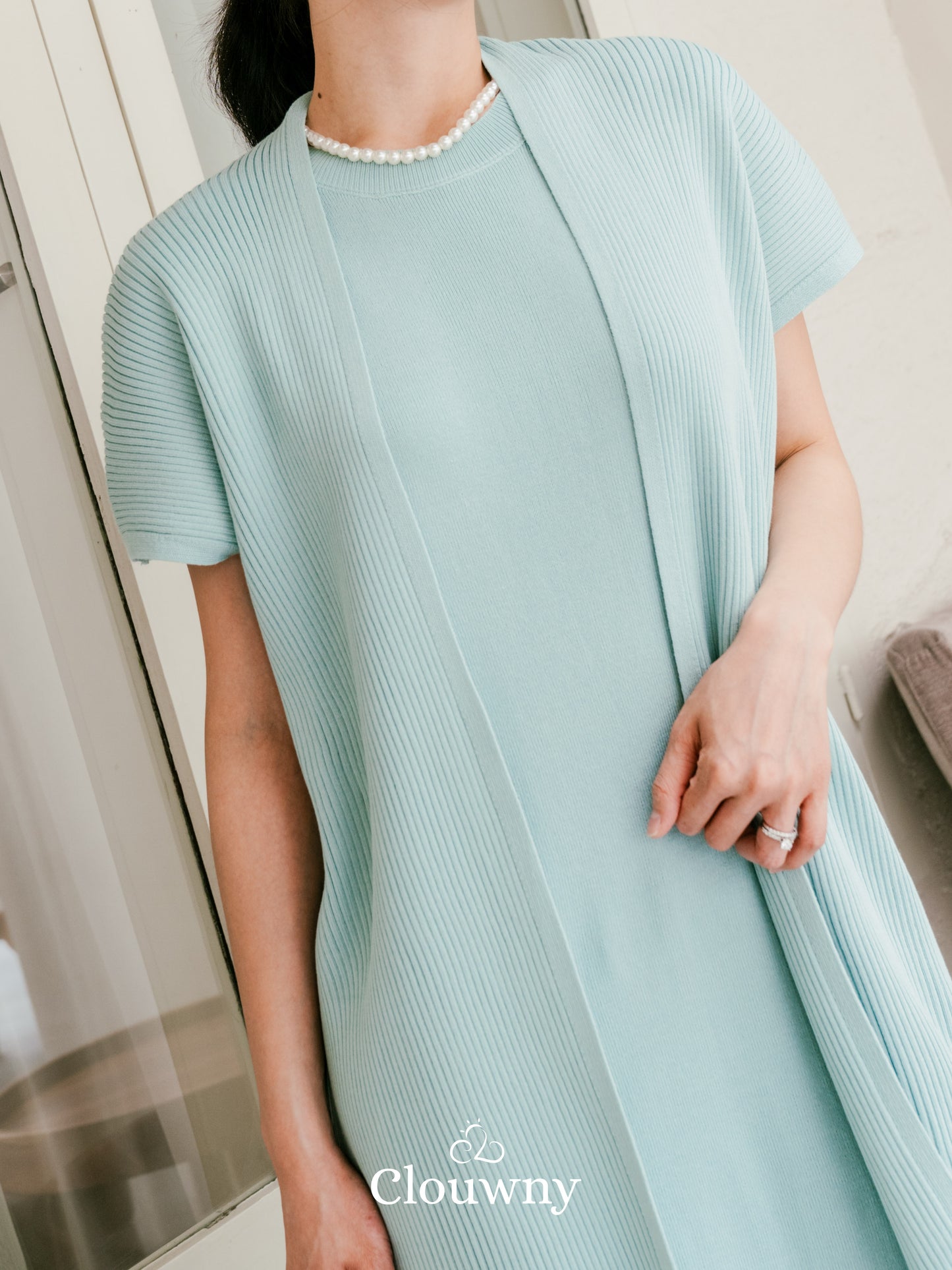 Noona Dress Knitt - Light Blue