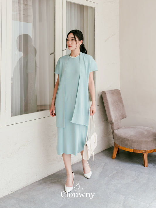 Noona Dress Knitt - Light Blue