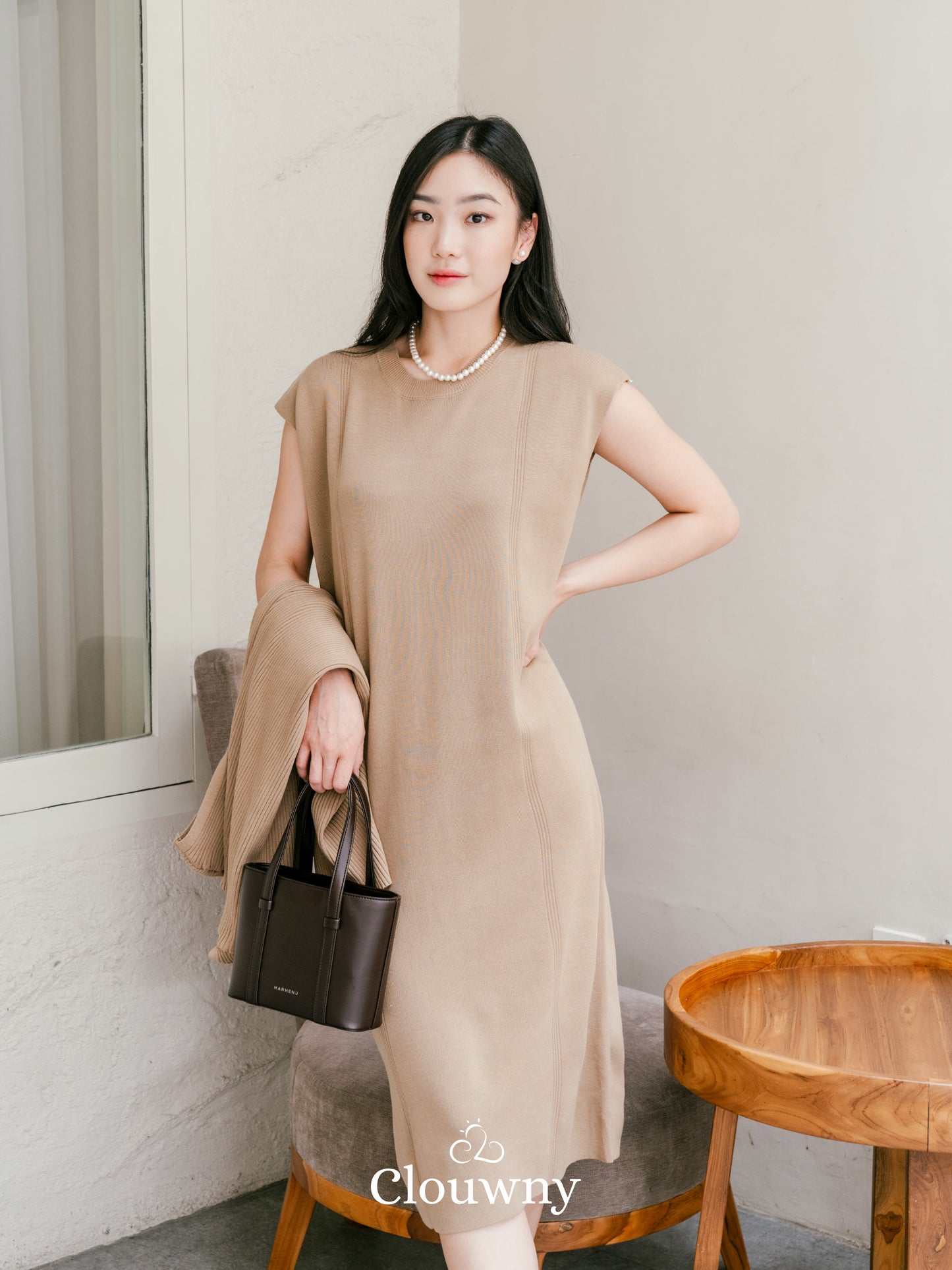Noona Dress Knitt - Khaki