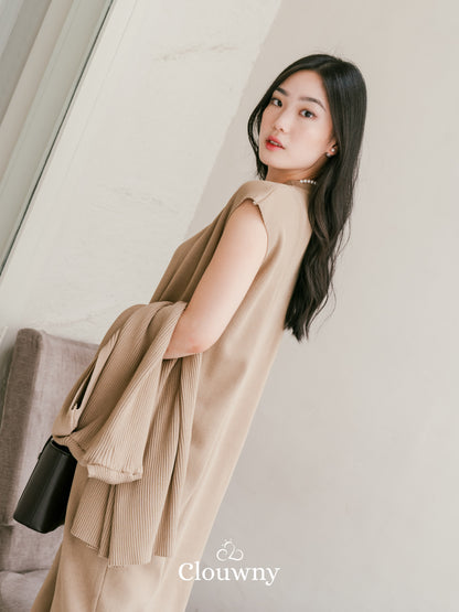 Noona Dress Knitt - Khaki
