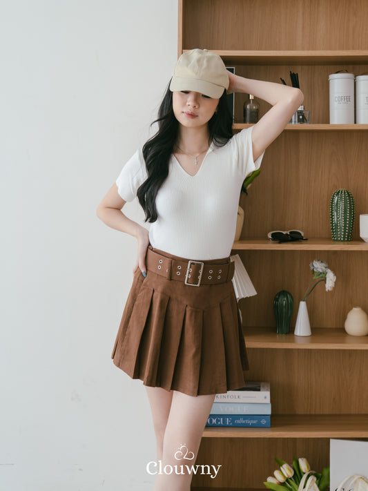 Ramona Belt Skort - Khaki