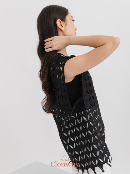 Diamond Lace Top - Black