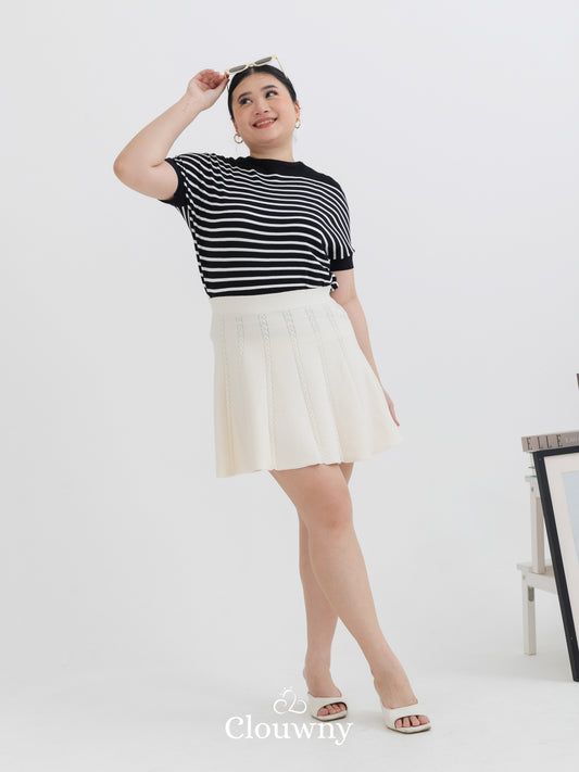 Moss Flare Skirt - Cream