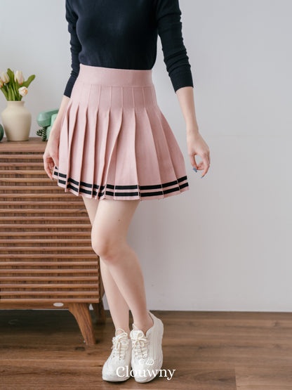 Stripes Tennis Skirt - Pink